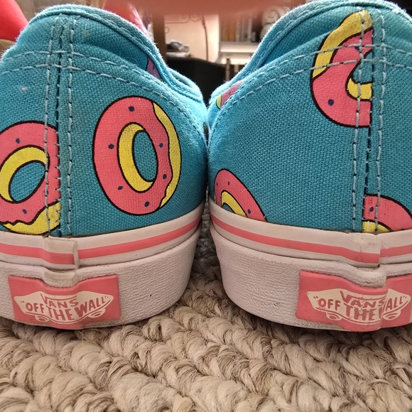 Vans Off The Wall Odd Future Scuba Blue Donut Sneakers 11.5 - Picture 3 of 4